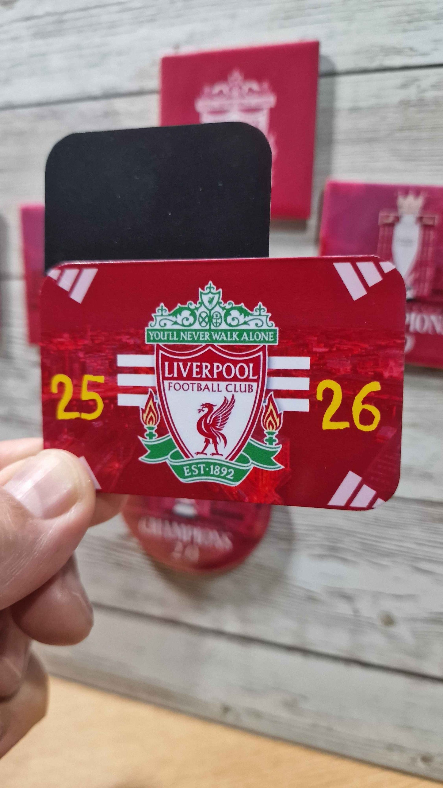 Liverpool FC fridge Magnet: 2025/26 Season Gift Champions 20 fridgemagnet