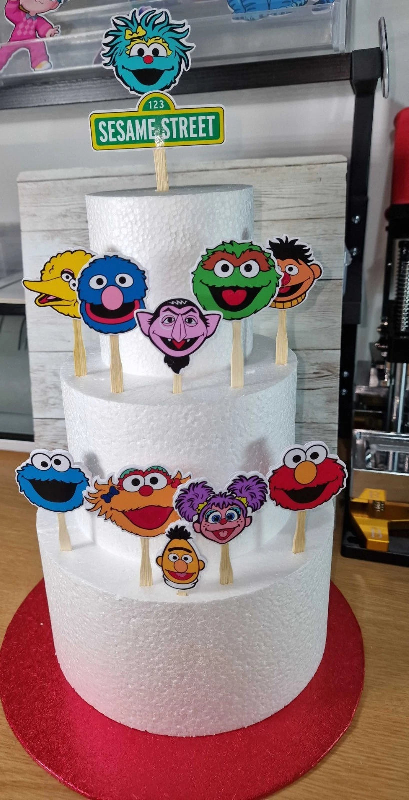 Sesame Street Birthday Cake Toppers – Set of 12