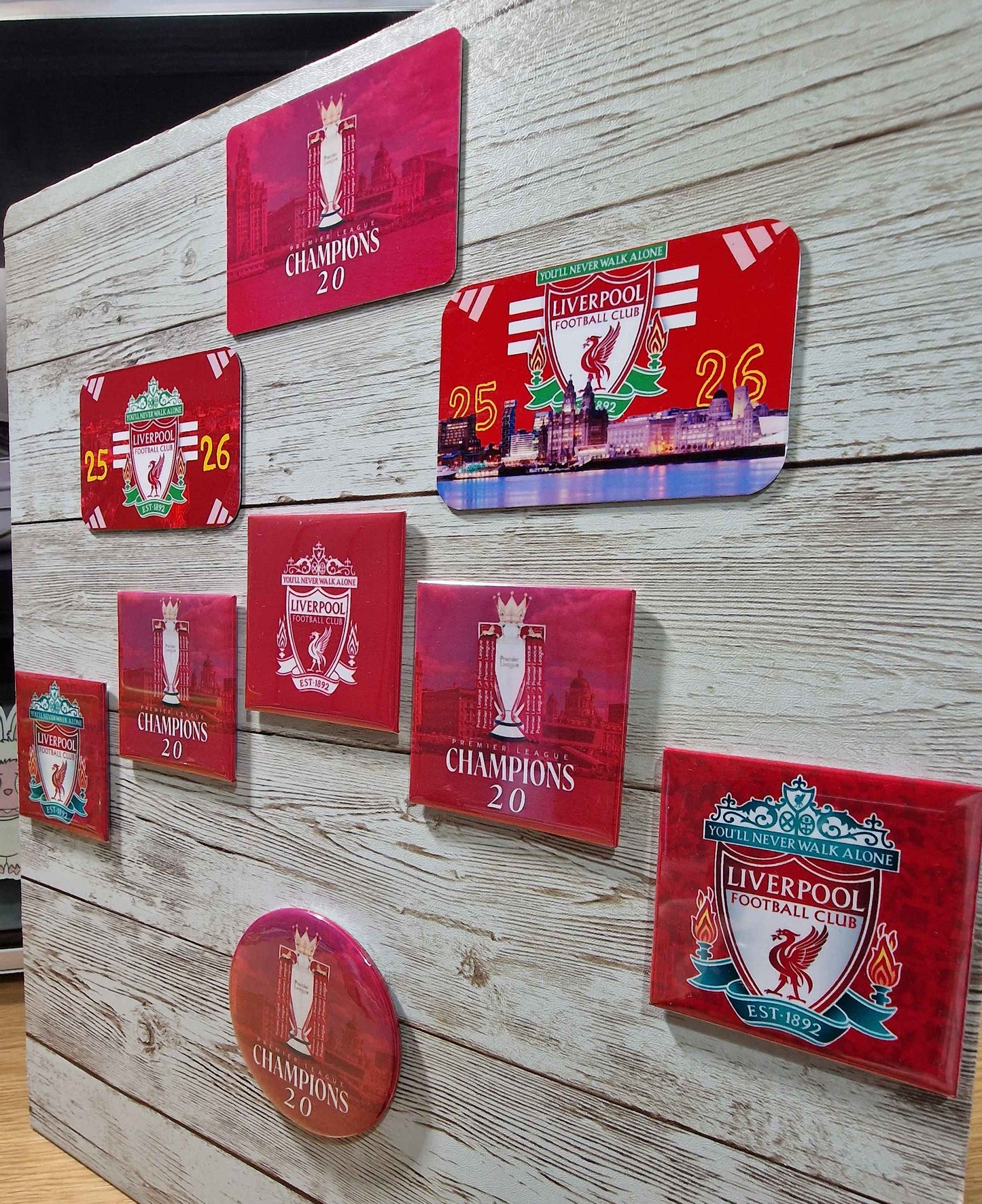 Liverpool FC fridge Magnet: 2025/26 Season Gift Champions 20 fridgemagnet