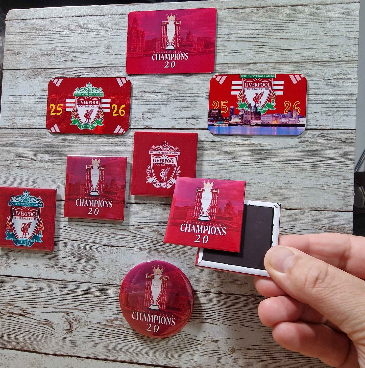 Liverpool FC fridge Magnet: 2025/26 Season Gift Champions 20 fridgemagnet