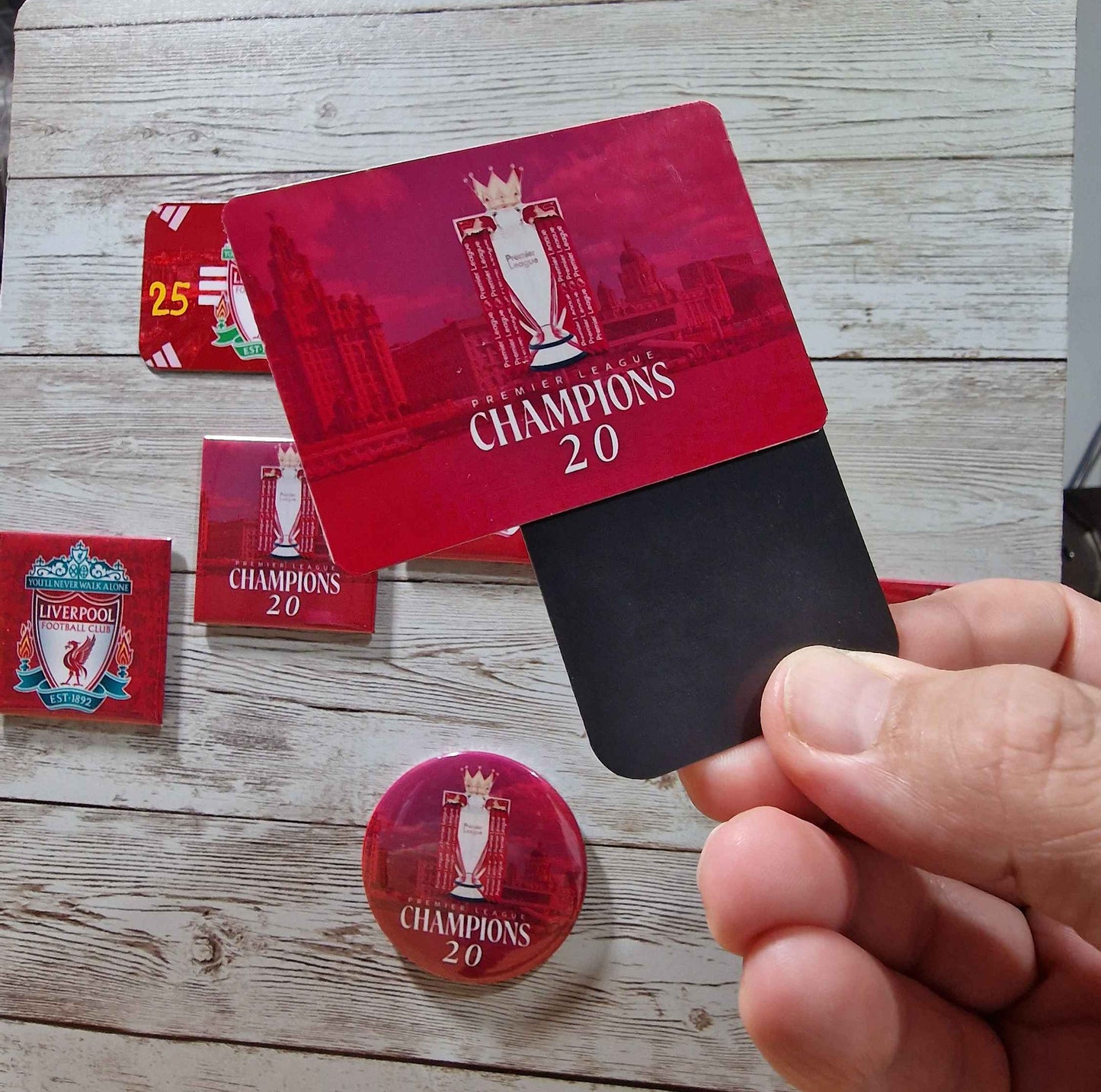 Liverpool FC fridge Magnet: 2025/26 Season Gift Champions 20 fridgemagnet