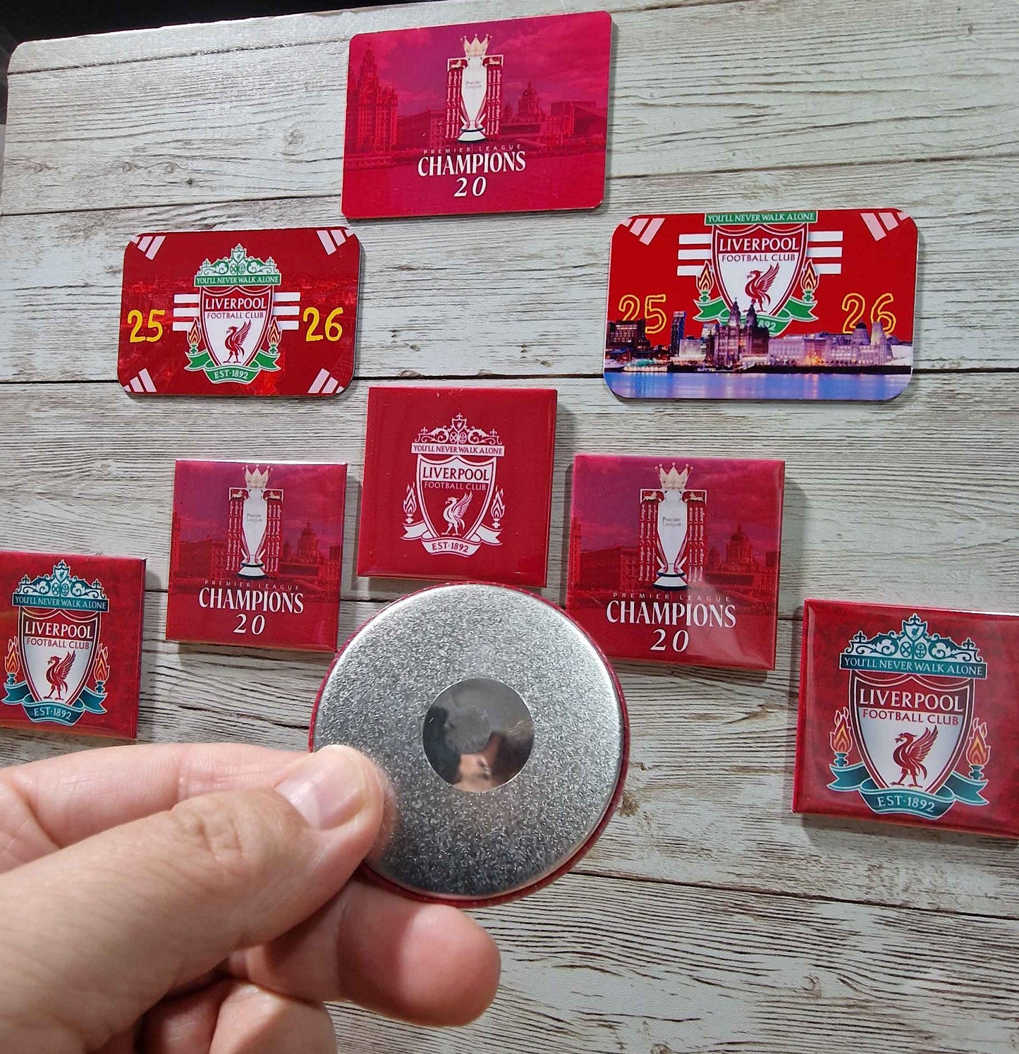 Liverpool FC fridge Magnet: 2025/26 Season Gift Champions 20 fridgemagnet
