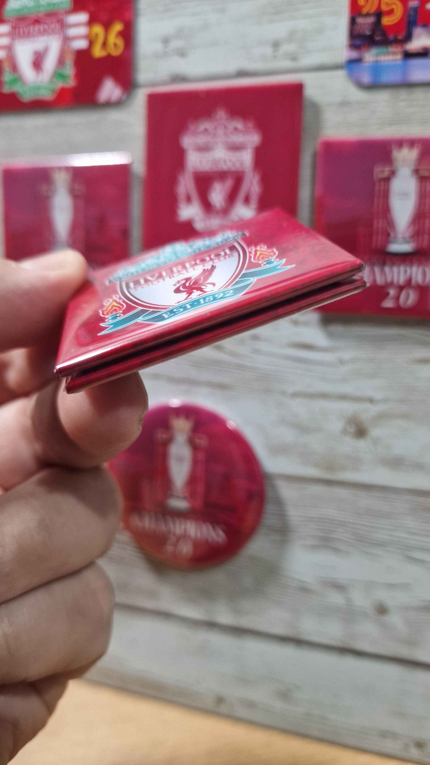 Liverpool FC fridge Magnet: 2025/26 Season Gift Champions 20 fridgemagnet