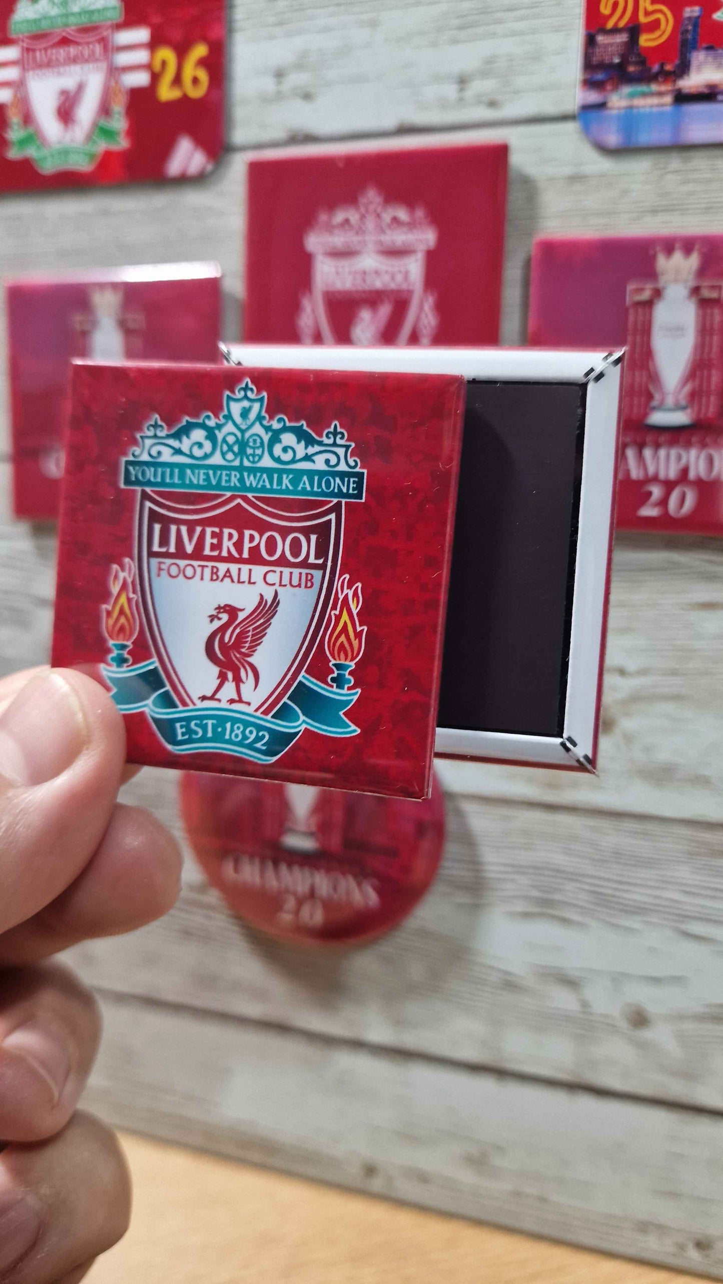 Liverpool FC fridge Magnet: 2025/26 Season Gift Champions 20 fridgemagnet