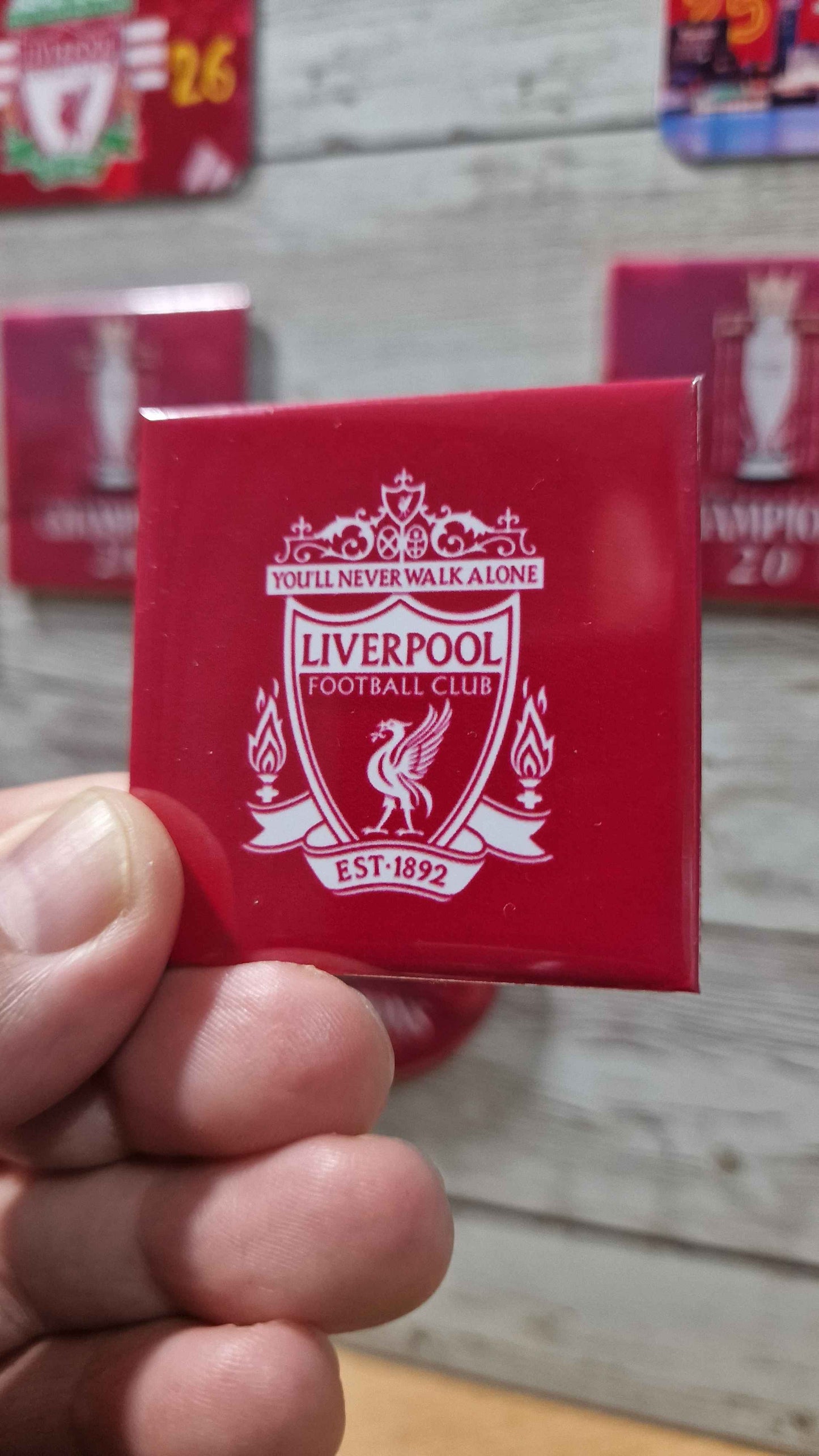 Liverpool FC fridge Magnet: 2025/26 Season Gift Champions 20 fridgemagnet