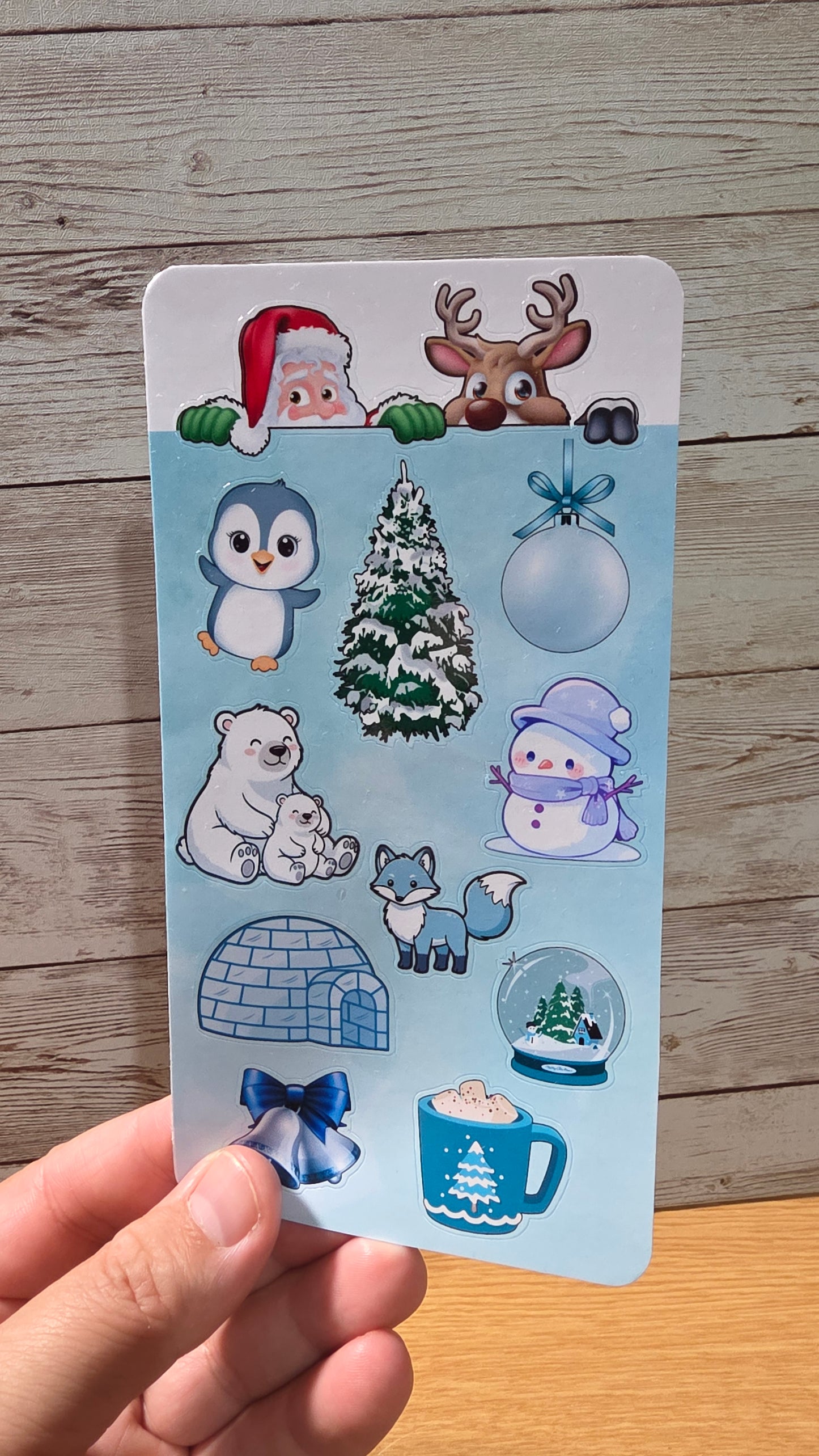 Christmas Sticker Sheets (3 sheet- 35 sticker) - Christmas Stocking Gift