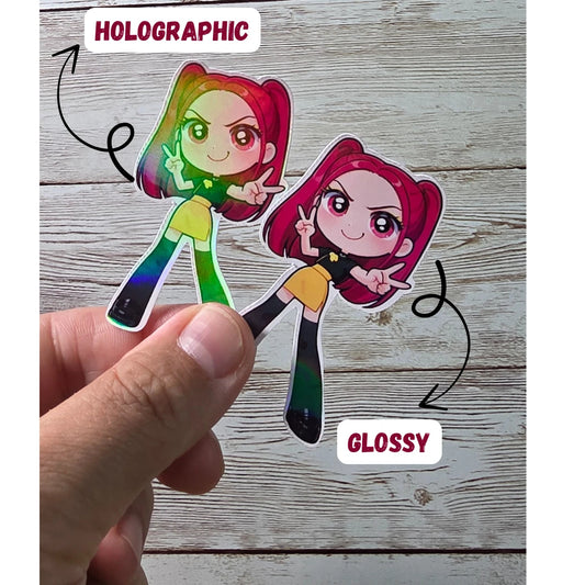 K-Pop Slayers Stickers – Huntr/x Girls, Saja Boys, Holographic or Glossy