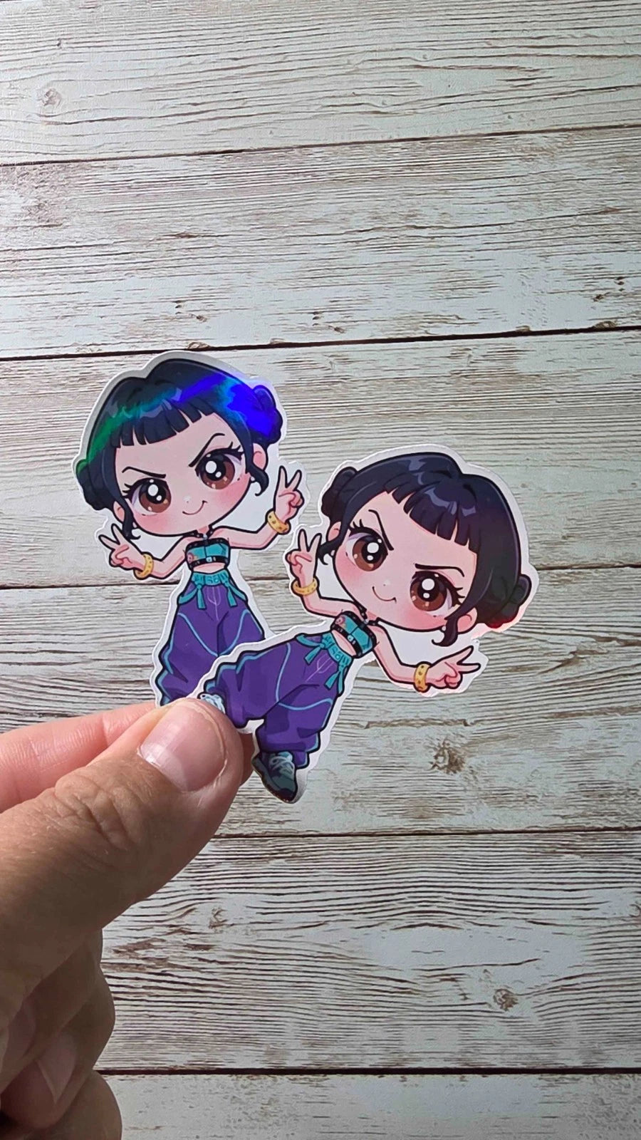 K-Pop Slayers Stickers – Huntr/x Girls, Saja Boys, Holographic or Glossy