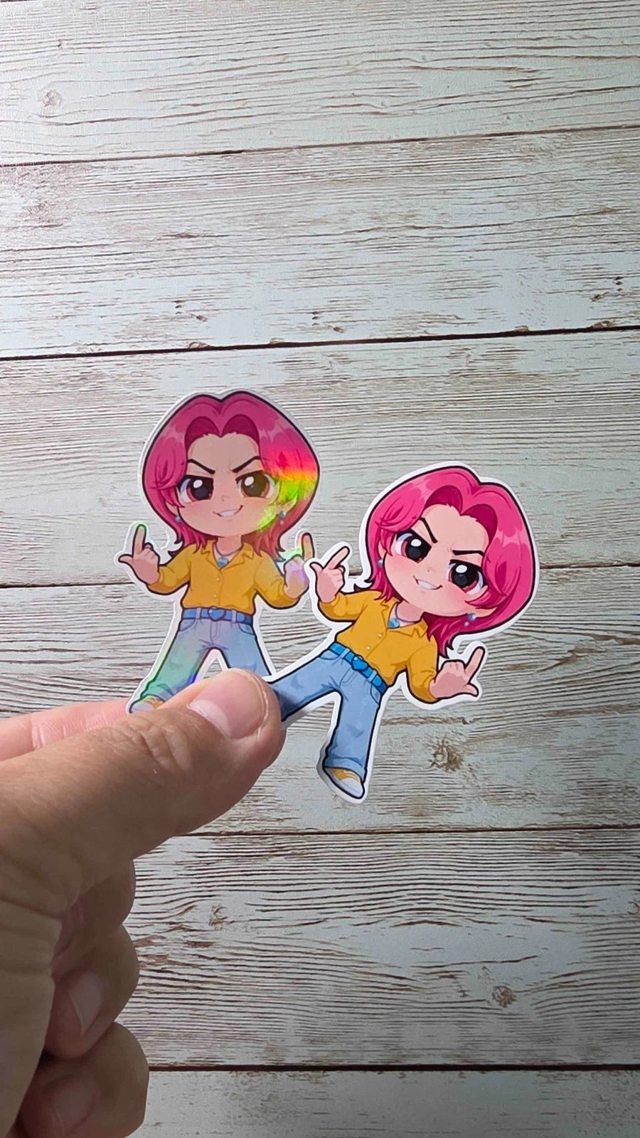 K-Pop Slayers Stickers – Huntr/x Girls, Saja Boys, Holographic or Glossy