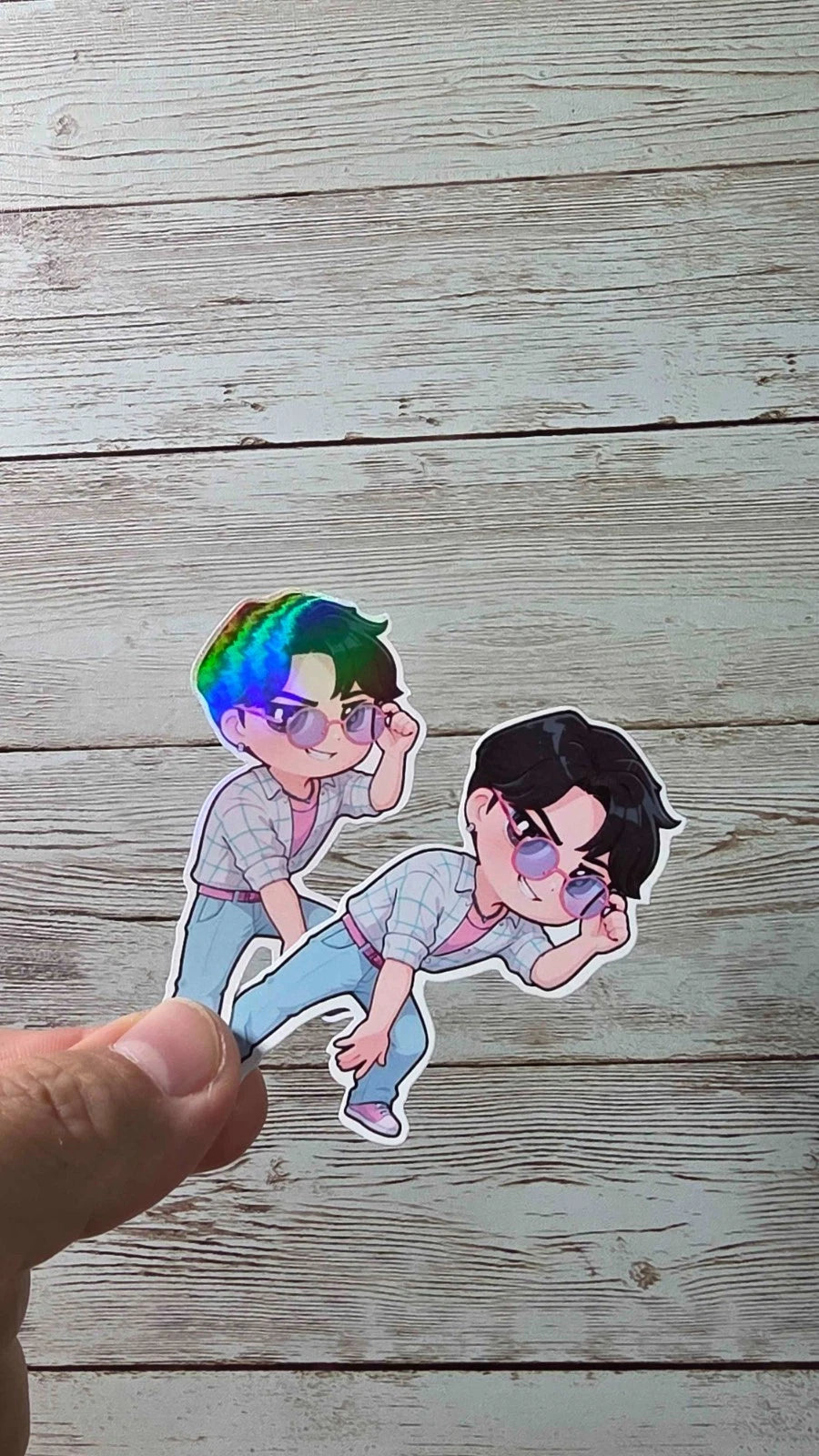 K-Pop Slayers Stickers – Huntr/x Girls, Saja Boys, Holographic or Glossy