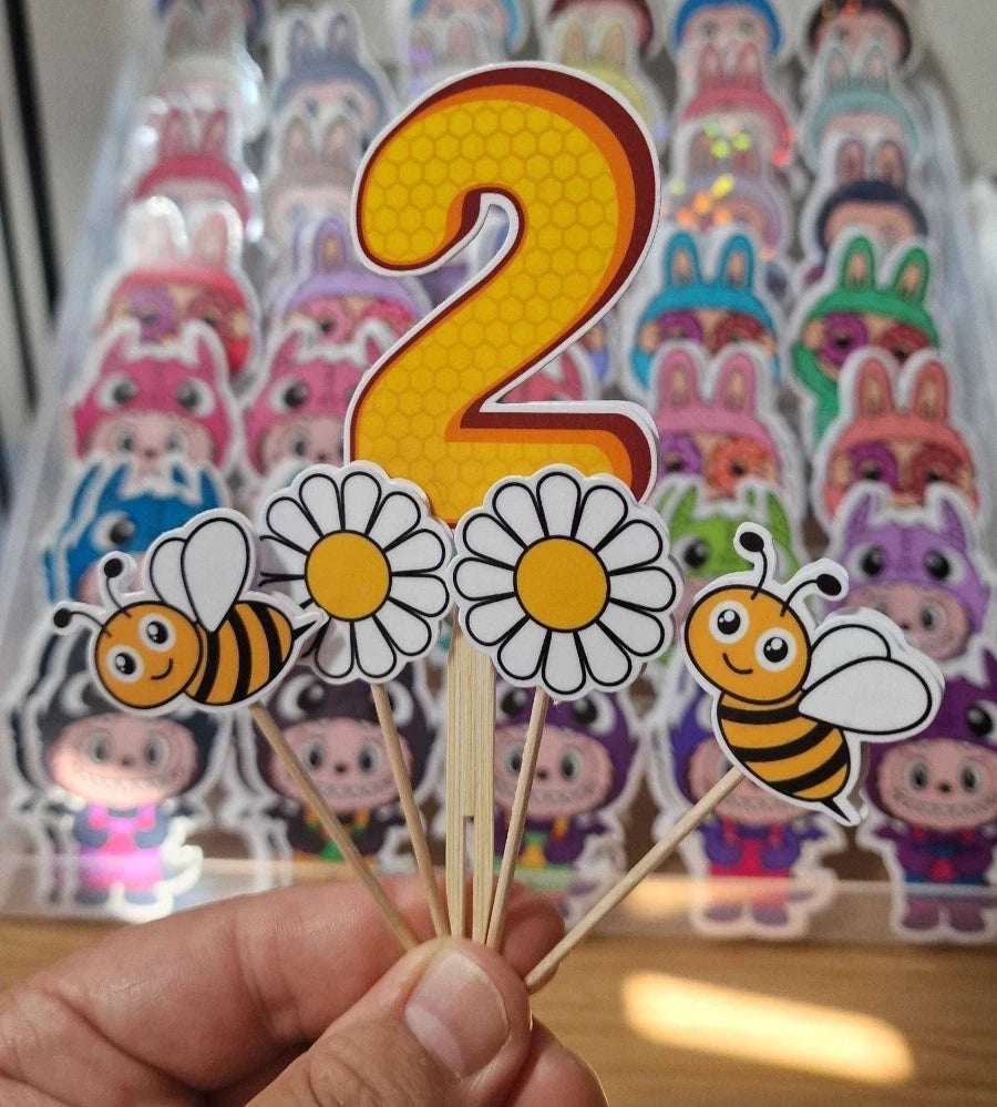 Winnie the Pooh Birthday  Cake Toppers:  Party Decorations with Number