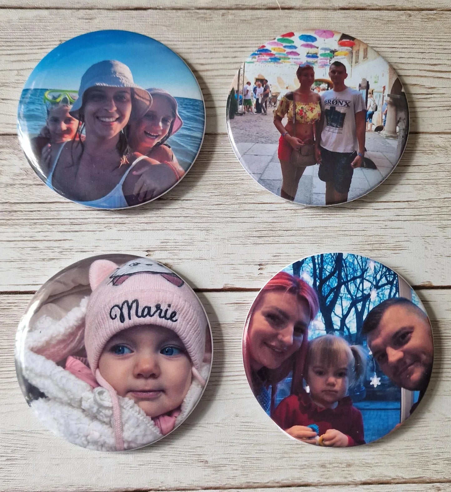 Custom Fridge Magnets: Personalized Metal Keepsake 58mm round