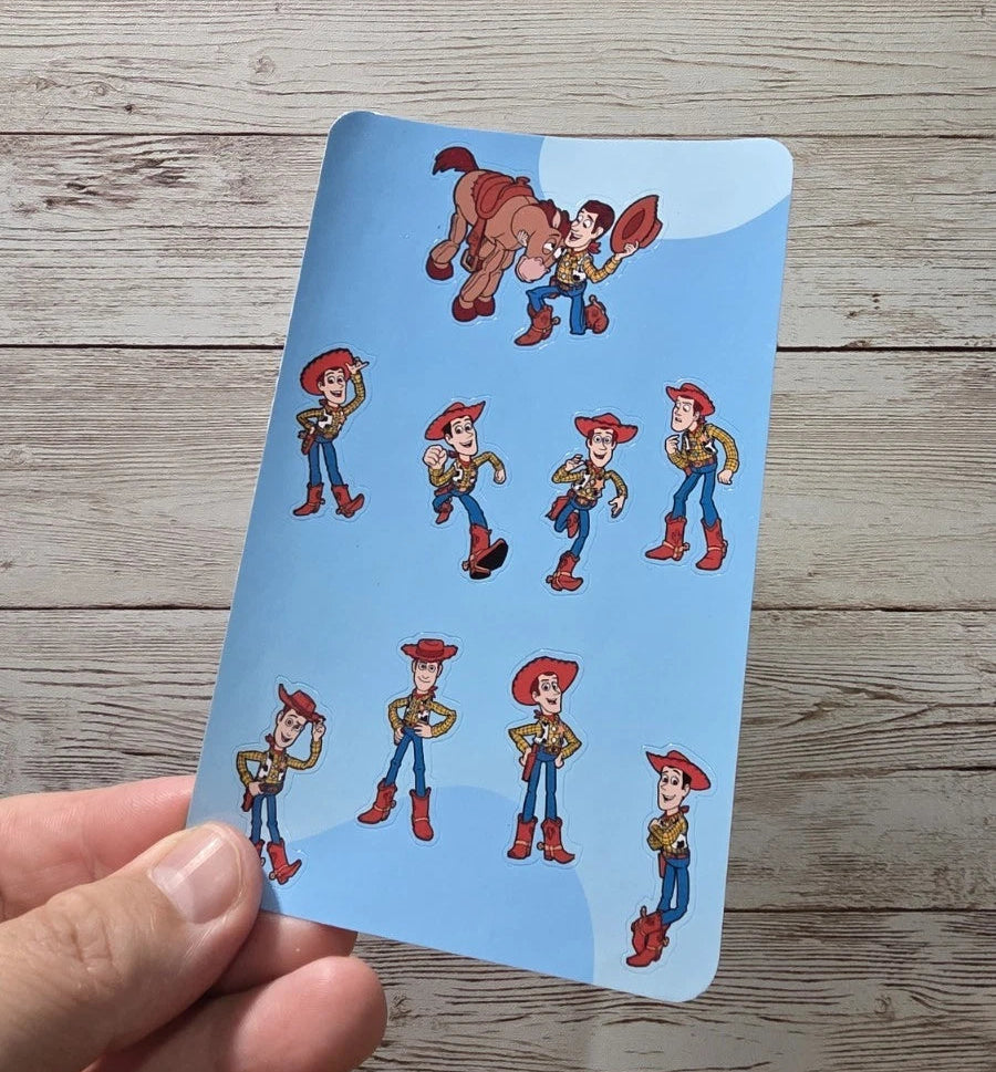 Toy Story Sticker Sheets – 8 Sheets, 55 Fun Stickers