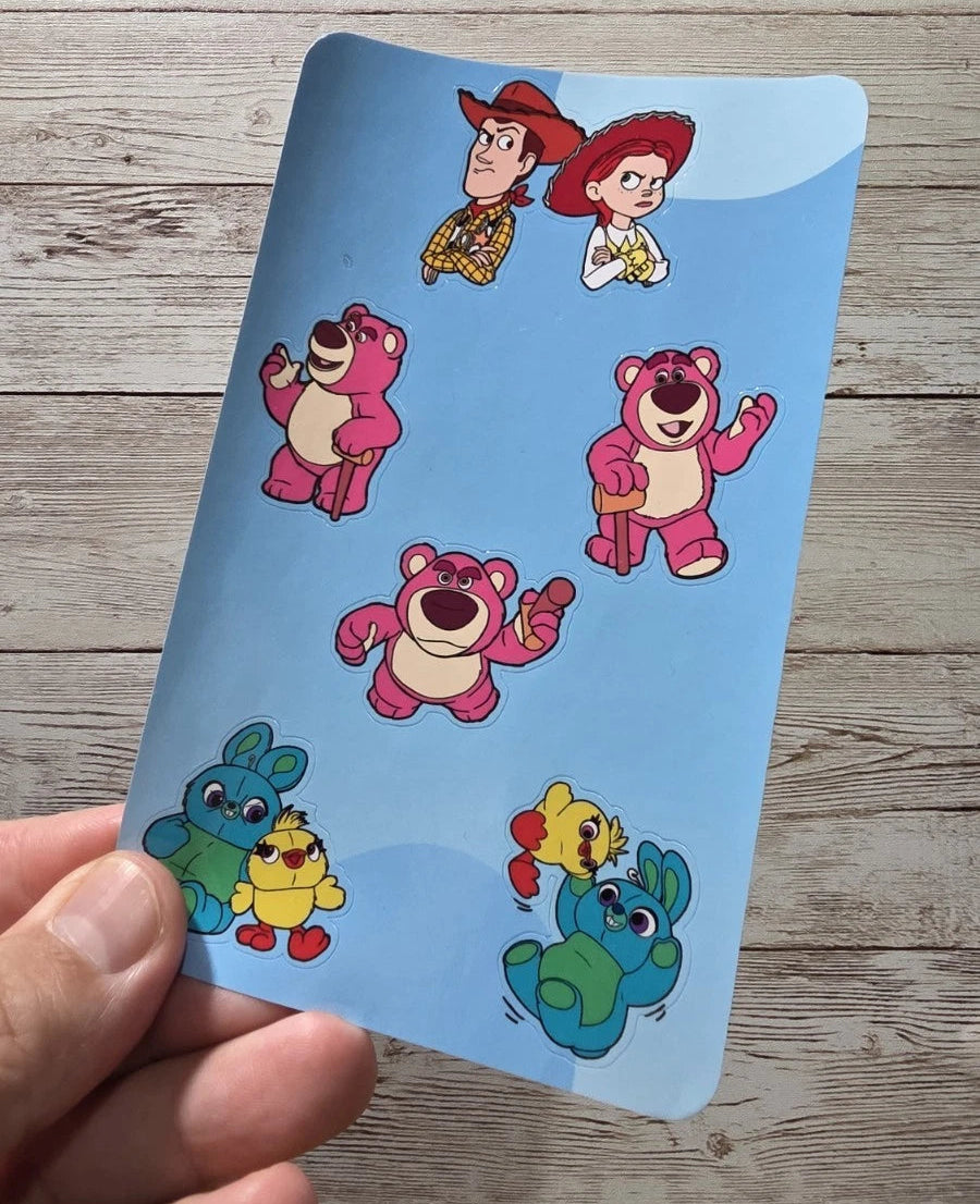 Toy Story Sticker Sheets – 8 Sheets, 55 Fun Stickers